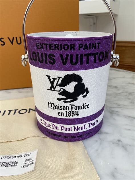 louis vuitton paint bucket.